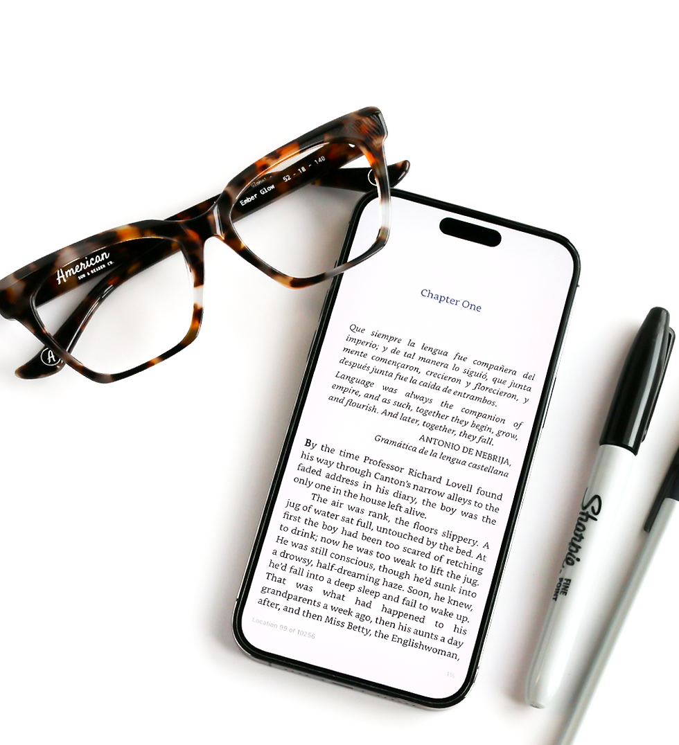 We offer an optional blue light coating on all of our reader lenses. Reduce digital eye strain without sacrificing sophistication.